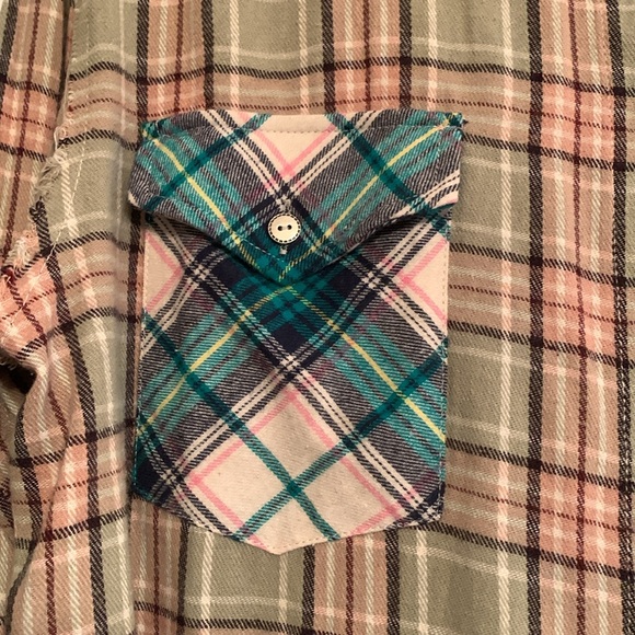 Pol, patchwork flannel button down shirt, size medium, NWOT - Picture 6 of 11